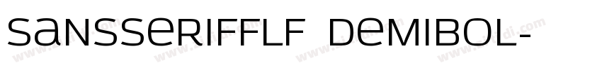 SansSerifFLF Demibol字体转换
